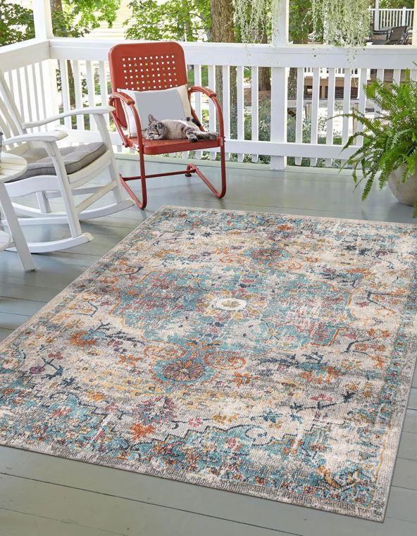 Outdoor-Teppich Multicolor Salsa 80x300 cm, In- & Outdoor - Multicolor, KONVENTIONELL, Textil (80/300cm)