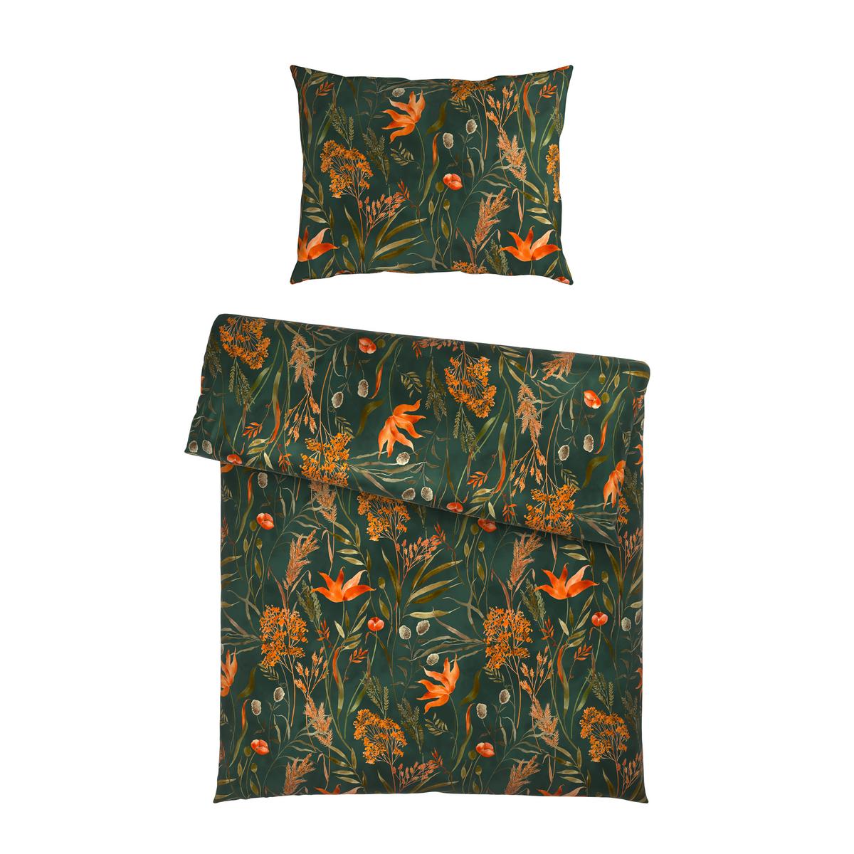 POSTEĽNÁ BIELIZEŇ NORA - zelená, Modern, textil (140/200cm) - Mömax