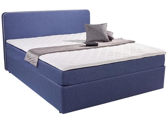 Boxbett Carrol 140x200 Im Trendigen Boxspringlook Blau - Blau/Schwarz, KONVENTIONELL, Holz/Textil (140/200cm) Boxbett Carrol 140x200 Im Trendigen Boxspringlook Blau - Blau/Schwarz, KONVENTIONELL, Holz/Textil (140/200cm)