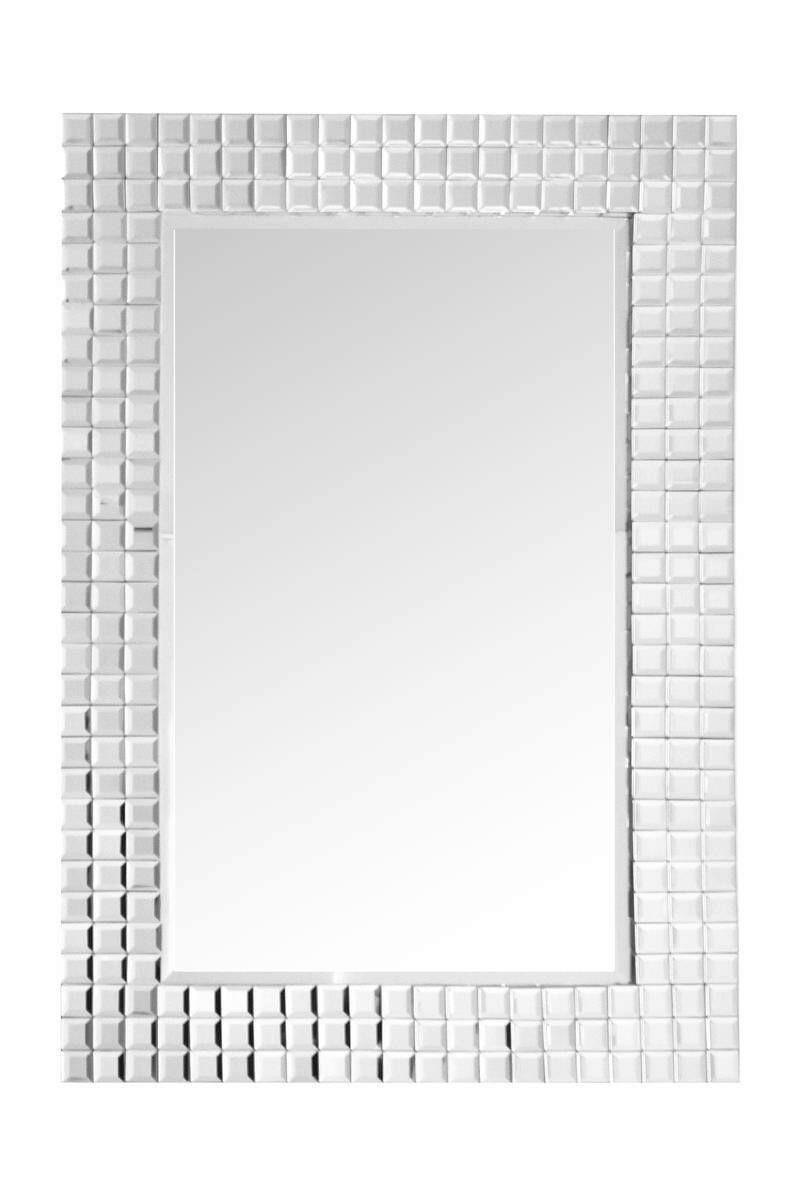 Nástěnné zrcadlo barvy stříbra - barvy stříbra, Basics, kov/sklo (60/90/4cm)