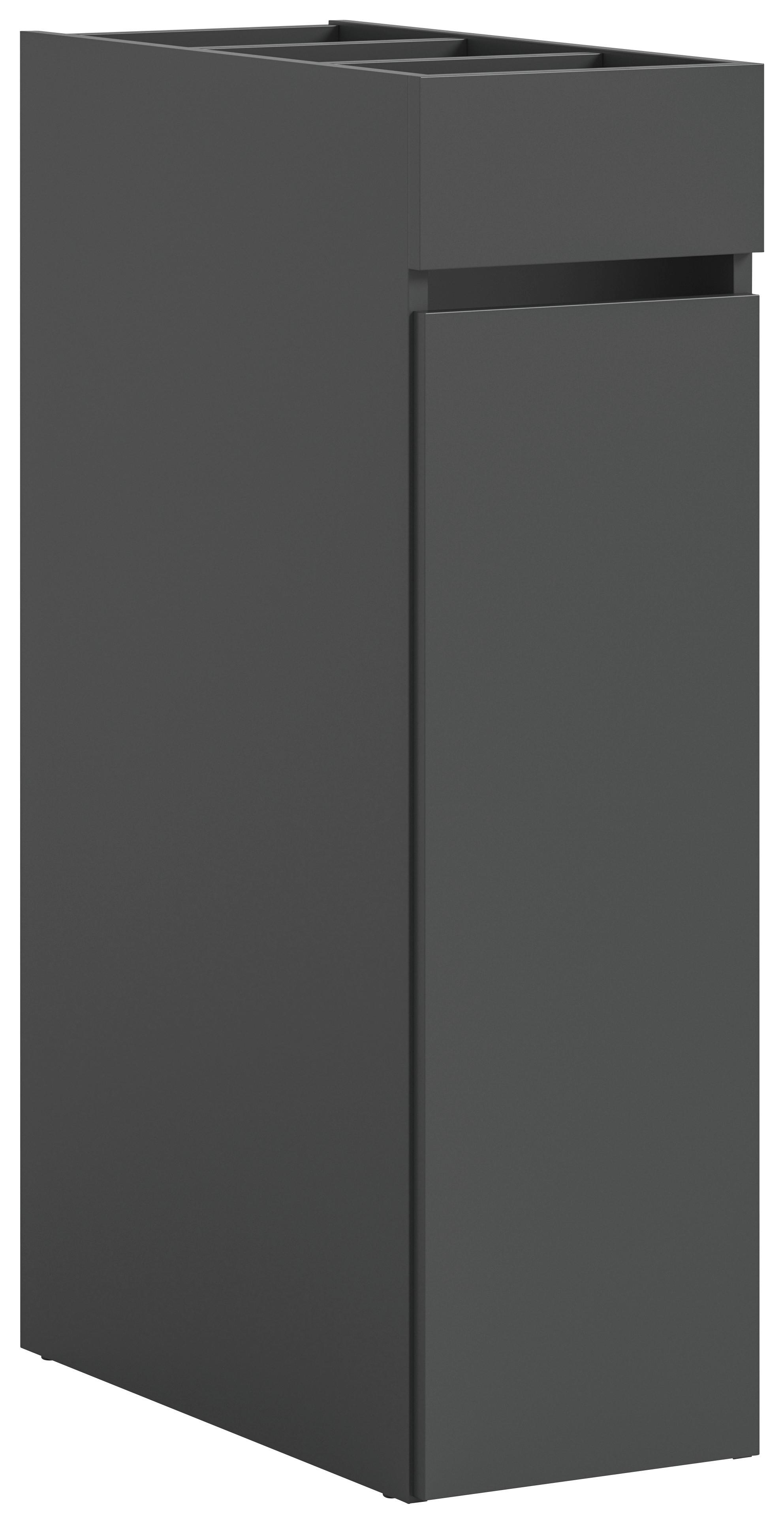 Badezimmerregal Free Anthrazit B: 29 cm - Anthrazit, Basics, Holzwerkstoff/Kunststoff (29/101/60cm) - MID.YOU