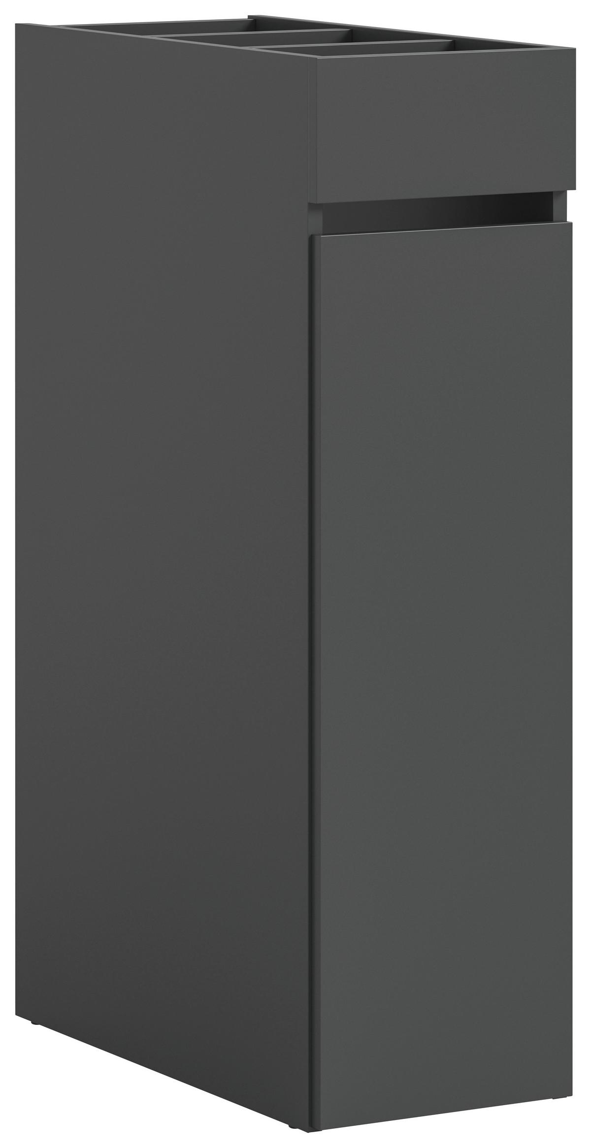 Badezimmerregal Free Anthrazit B: 29 cm - Anthrazit, Basics, Holzwerkstoff/Kunststoff (29/101/60cm) - MID.YOU