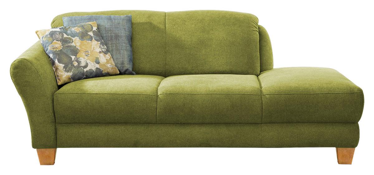 Récamiere Gotland V, Grün B: 194 cm - Naturfarben/Grün, KONVENTIONELL, Textil (194/84/91cm) - Sit & More