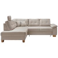 Ecksofa Brizzini, Beige S: 206x274 Cm - Beige/Naturfarben, MODERN, Textil (206/274cm) - Livetastic