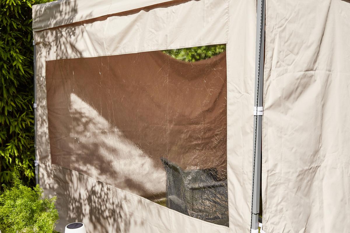 Pavillon L30551 450x300 Cm Seitenteilen + Uv-Beständig - Taupe, KONVENTIONELL, Textil/Metall (450/330/300cm) - Siena Garden