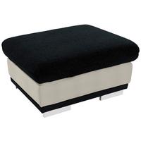 TABURETKA Seaside, čierna / biela - čierna/biela, Konventionell, kov/textil (97/47/67cm) - Luca Bessoni