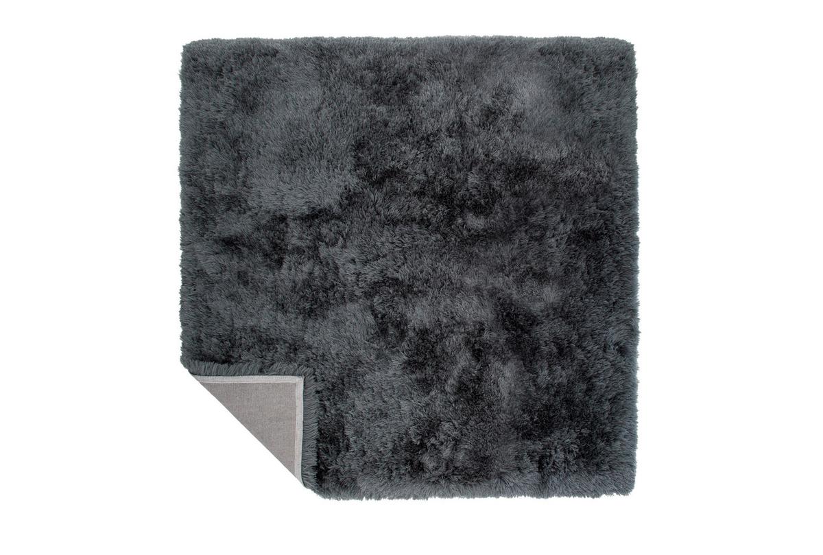 Hochflorteppich Grau Grace 300x300 cm - Grau, LIFESTYLE, Textil (300/300cm) - P & B