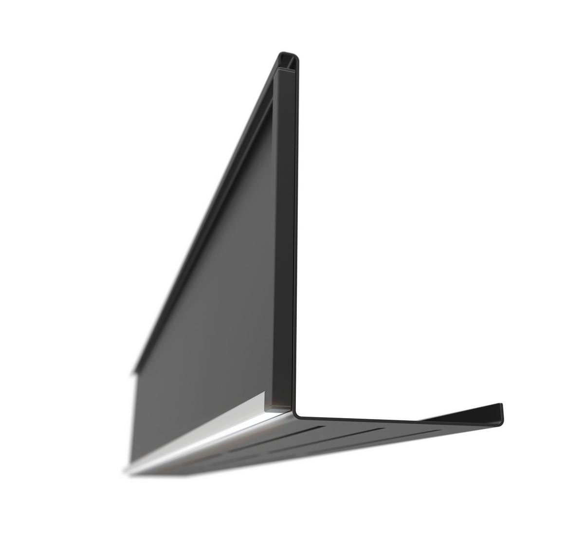 Regalelement Regbel-LED-2x105 - Schwarz, Basics, Metall (105/11/20cm) - Visiona