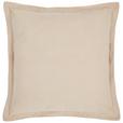 Zierkissen Maren 45x45 cm Polyester Beige mit Zipp - Beige, ROMANTIK / LANDHAUS, Textil (45/45cm) - James Wood