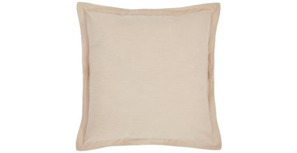 Zierkissen Maren 45x45 cm Polyester Beige mit Zipp - Beige, ROMANTIK / LANDHAUS, Textil (45/45cm) - James Wood