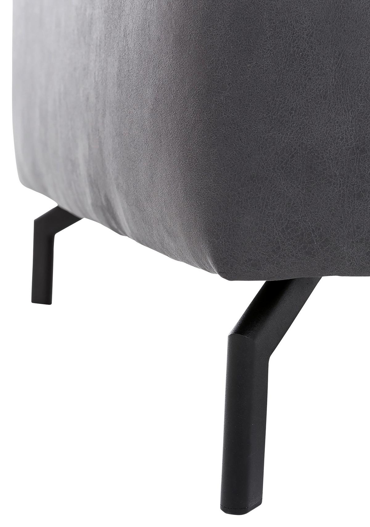 Ecksofa California - Dunkelgrau/Schwarz, MODERN, Textil (305/233cm) - Trendmanufaktur
