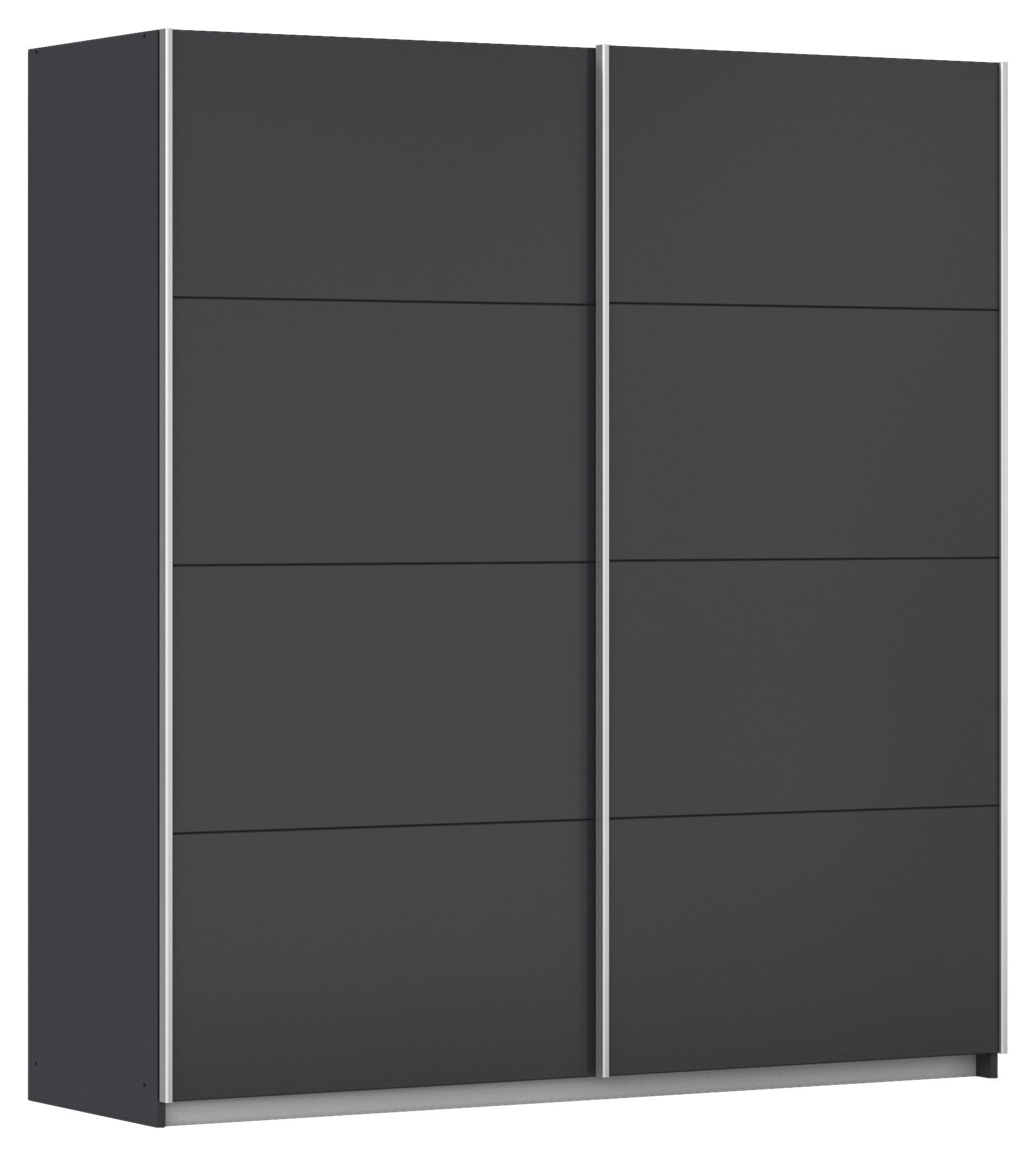 Schwebetürenschrank Subito - Graphitfarben, MODERN, Holzwerkstoff (181/197/61cm) - Rauch Möbel