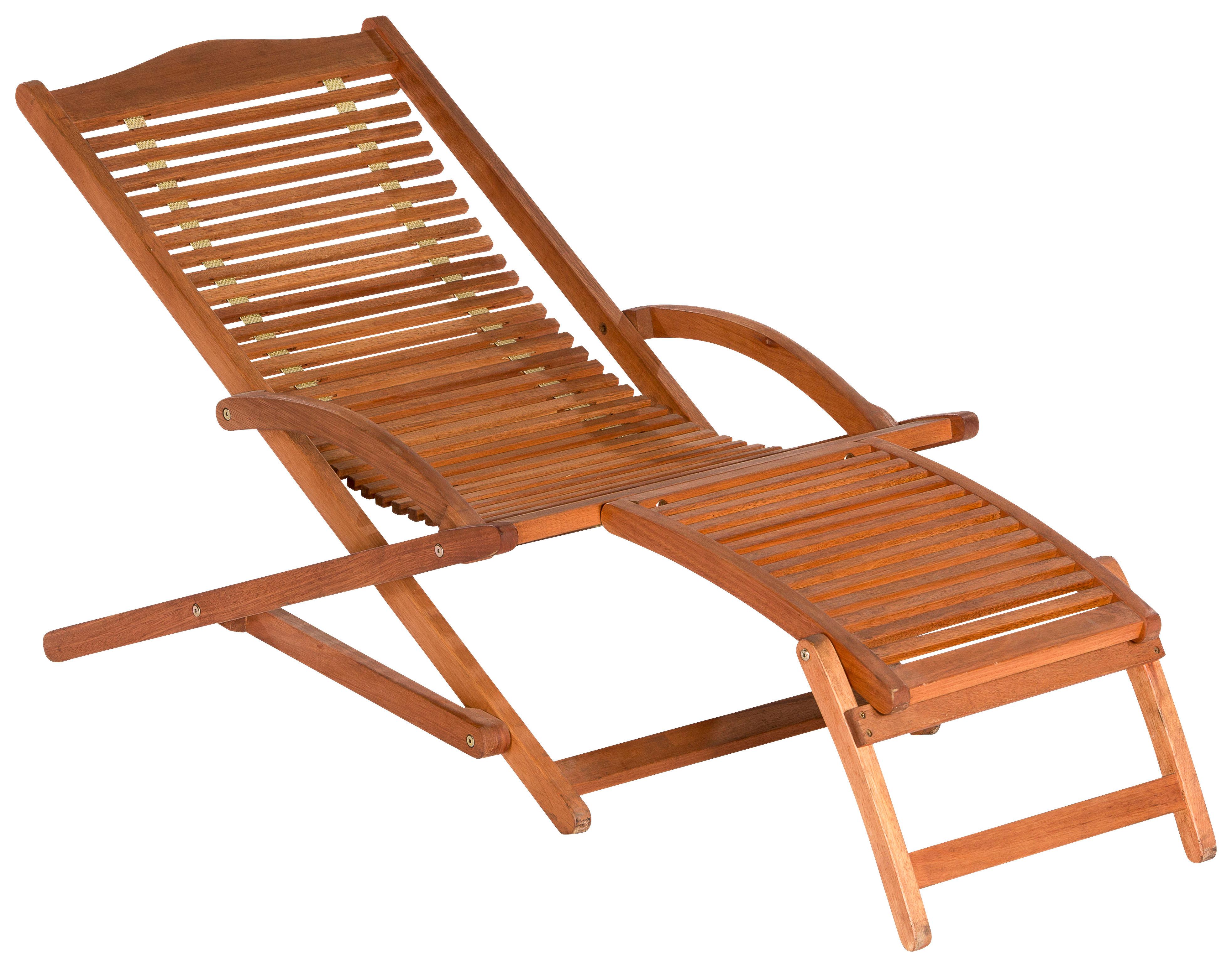 Bäderliege Copa Echtholz Klappbar - Braun, KONVENTIONELL, Holz (69/69/158cm) - Gardenson