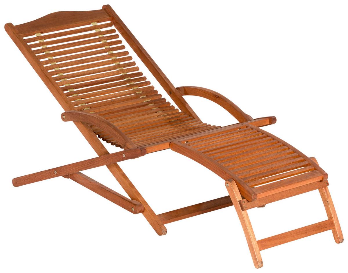 Bäderliege Copa Echtholz Klappbar - Braun, KONVENTIONELL, Holz (69/69/158cm) - Gardenson