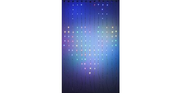 LED-Dekoleuchte Linu - Transparent/Schwarz, Design, Kunststoff (140/140cm) - Luca Bessoni