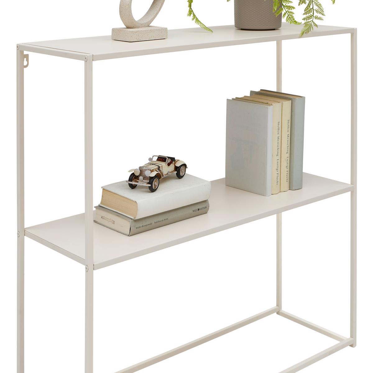 REGÁL CHLOE - piesková, Modern, kov (80/80/27cm) - Mömax