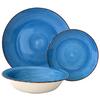 Tafelservice Lionel Steinzeug Für 6 Personen Geschirr Set - Blau, MODERN, Keramik - Luca Bessoni