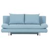 Schlafsofa Sorini, Hellblau B: 194 Cm - Chromfarben/Schwarz, Design, Textil (194/73/91cm) - MID.YOU