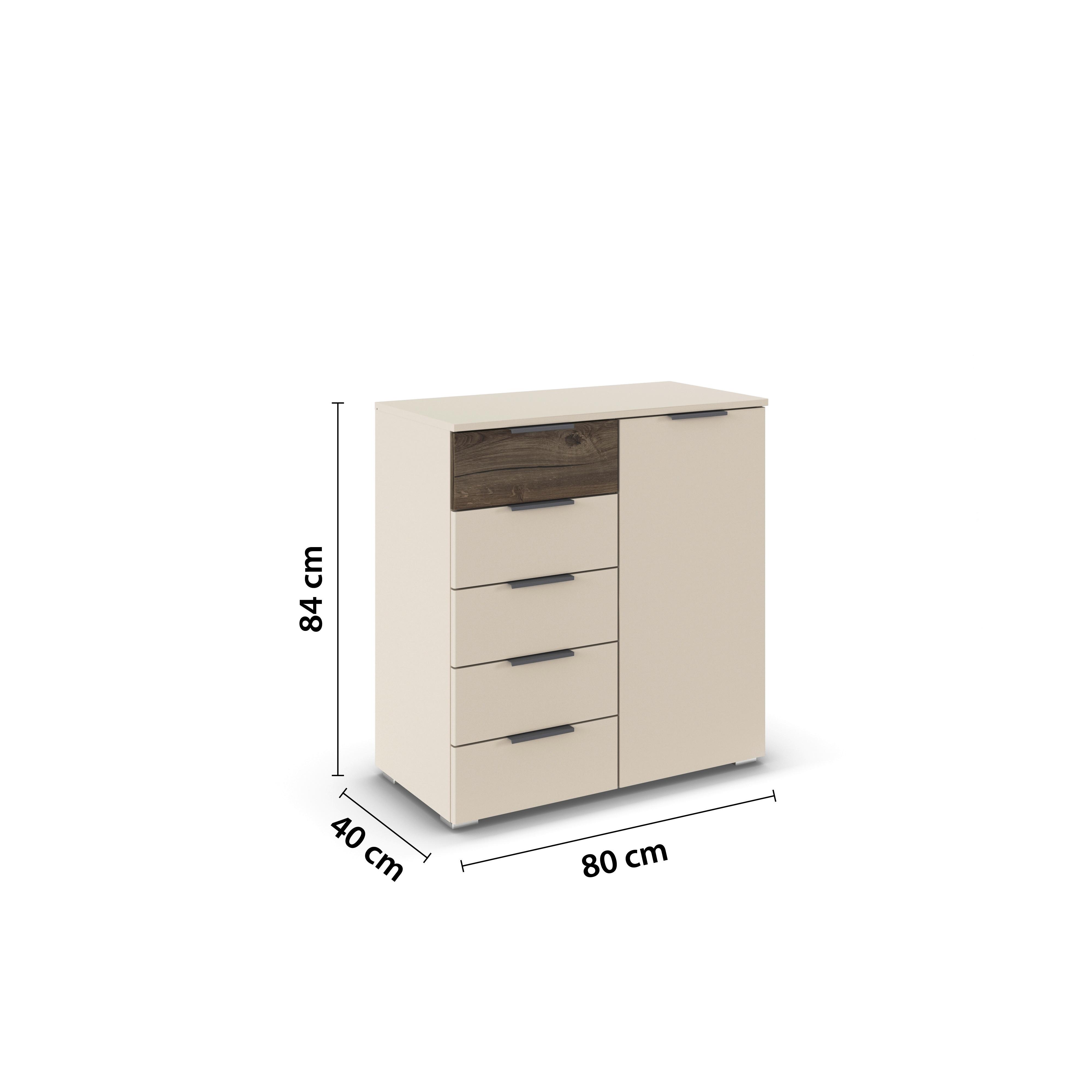 Kommode Sajo-Extra Champagner B: 80 Cm - Champagner, Trend, Holzwerkstoff (80/84/40cm)