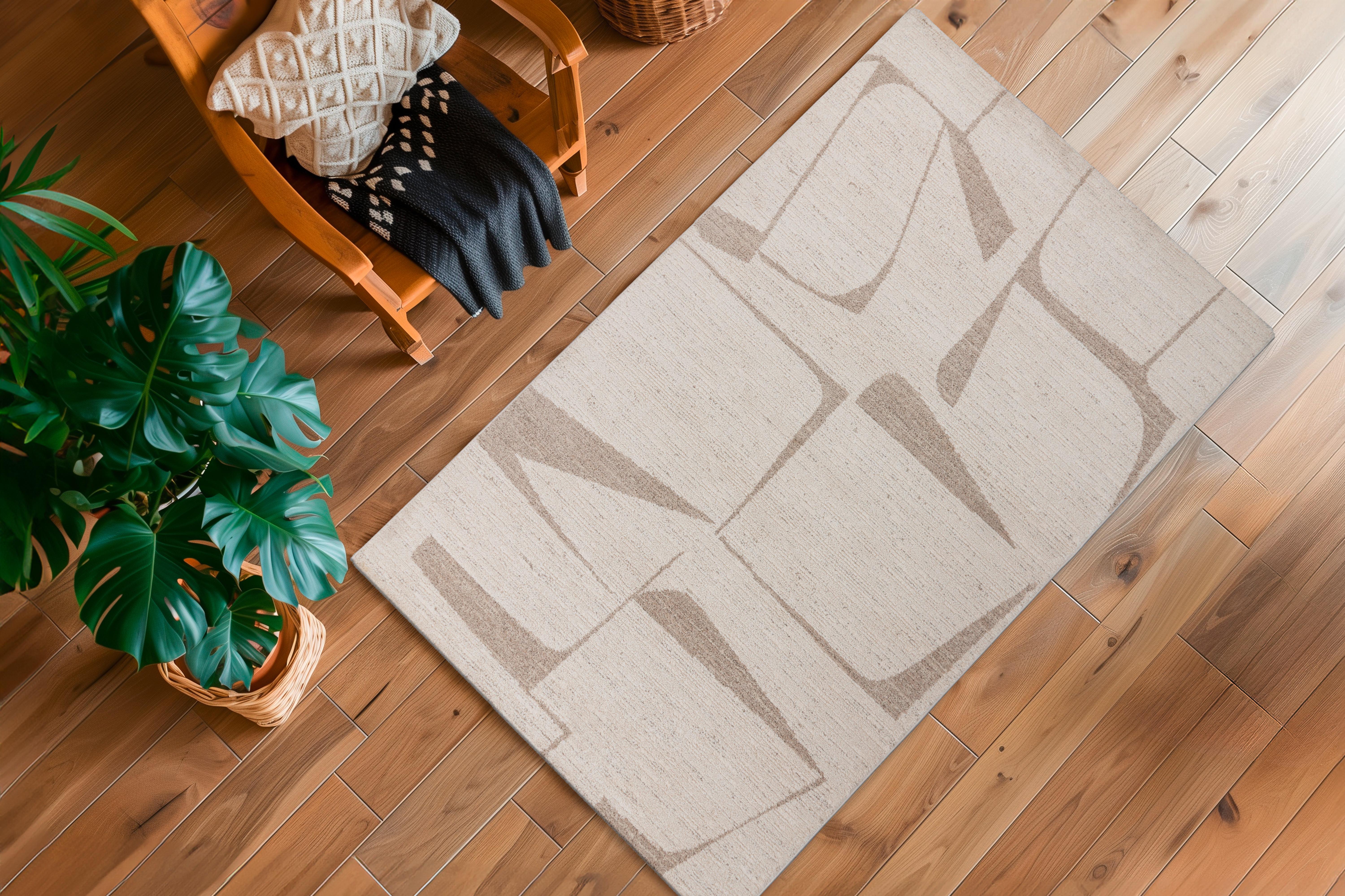 Flachwebteppich My Parma 510 Cream 160x230 - Creme, Basics, Textil (160/230cm) - Obsession