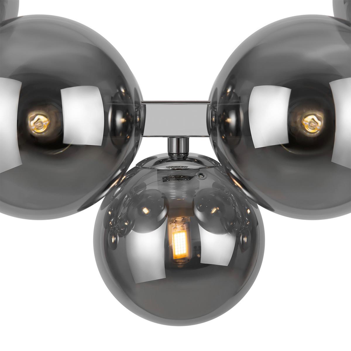 Pendelleuchte Dallas - Chromfarben, Trend, Glas/Metall (23,8/22,8/123,5cm) - MAYTONI