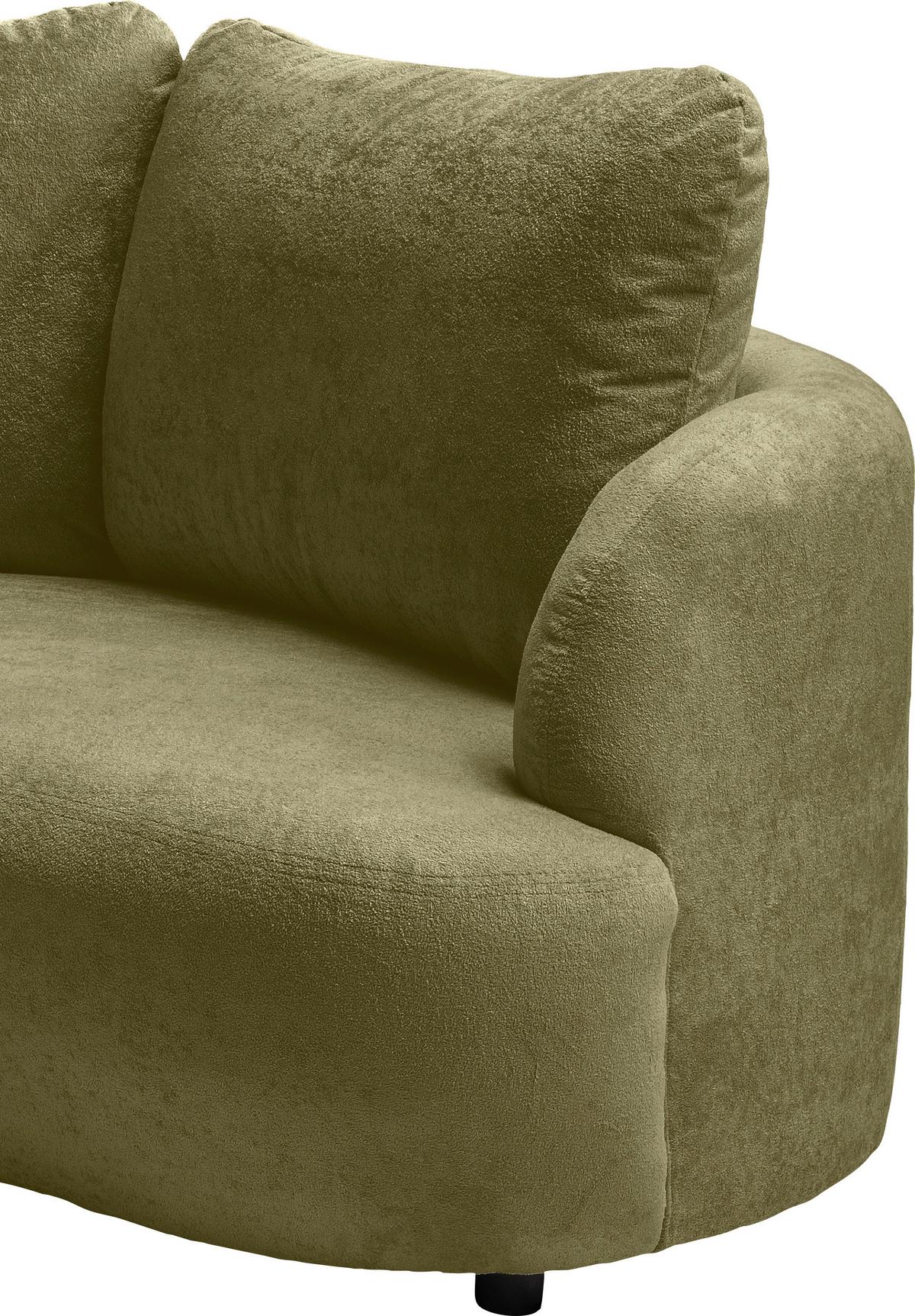 Ecksofa Doppo, Grün S: 250x139 cm - Schwarz/Grün, MODERN, Textil (250/139cm) - Livetastic