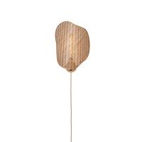 WANDLEUCHTE KINABALU - Braun/Naturfarben, Basics, Naturmaterialien (40/10/50cm) - Good & Mojo
