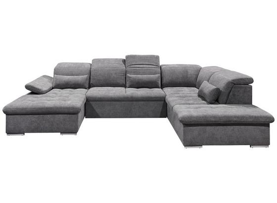 Wohnlandschaft in U-Form Wayne ca. 188x340x240 cm - Dunkelgrau/Silberfarben, KONVENTIONELL, Holzwerkstoff/Textil (188/340/240cm) - Carryhome Wohnlandschaft in U-Form Wayne ca. 188x340x240 cm - Dunkelgrau/Silberfarben, KONVENTIONELL, Holzwerkstoff/Textil (188/340/240cm) - Carryhome