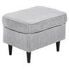 Hocker Oskar Hellgrau B: 63 Cm - Hellgrau/Schwarz, Basics, Textil (63/43/42cm) - MID.YOU