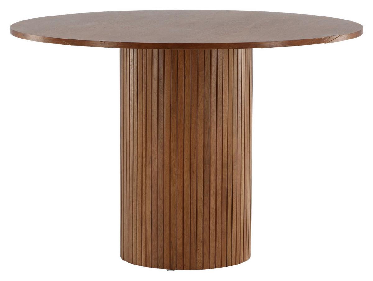 Esstisch Bianca - Walnussfarben, Design, Holzwerkstoff (110/110/75cm) - Livetastic