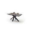 Ausziehtisch Nagano 160-240x76x90 Cm Braun - Schwarz/Braun, Trend, Keramik/Metall (160-240/76/90cm)