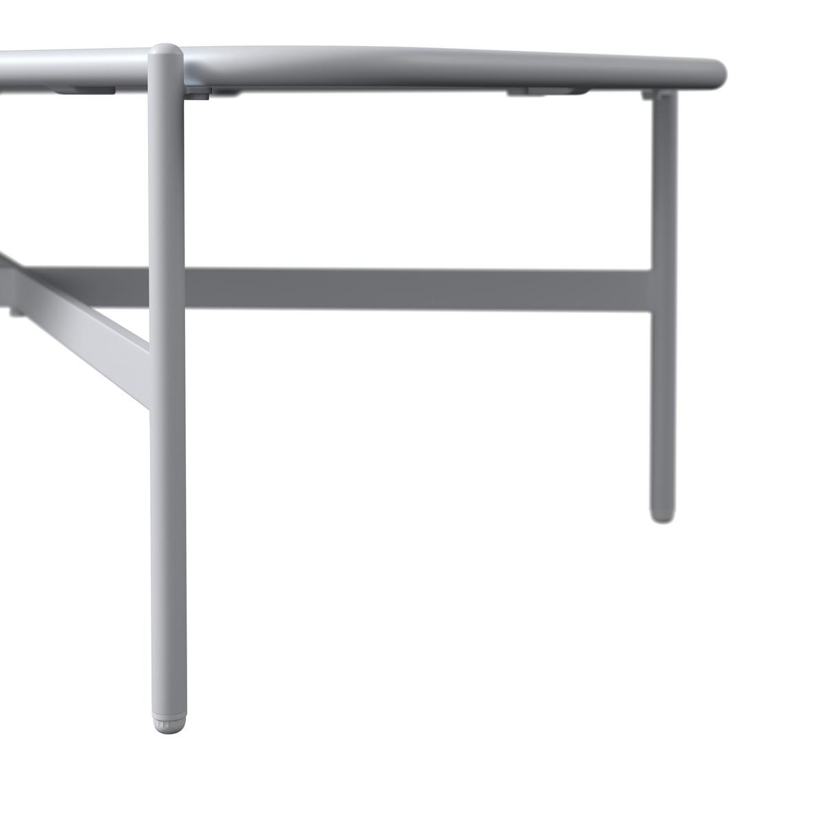 LOUNGEGARNITUR VISBY - Hellgrau/Weiß, MODERN, Textil/Metall (138/73/82.5cm) - Beldano