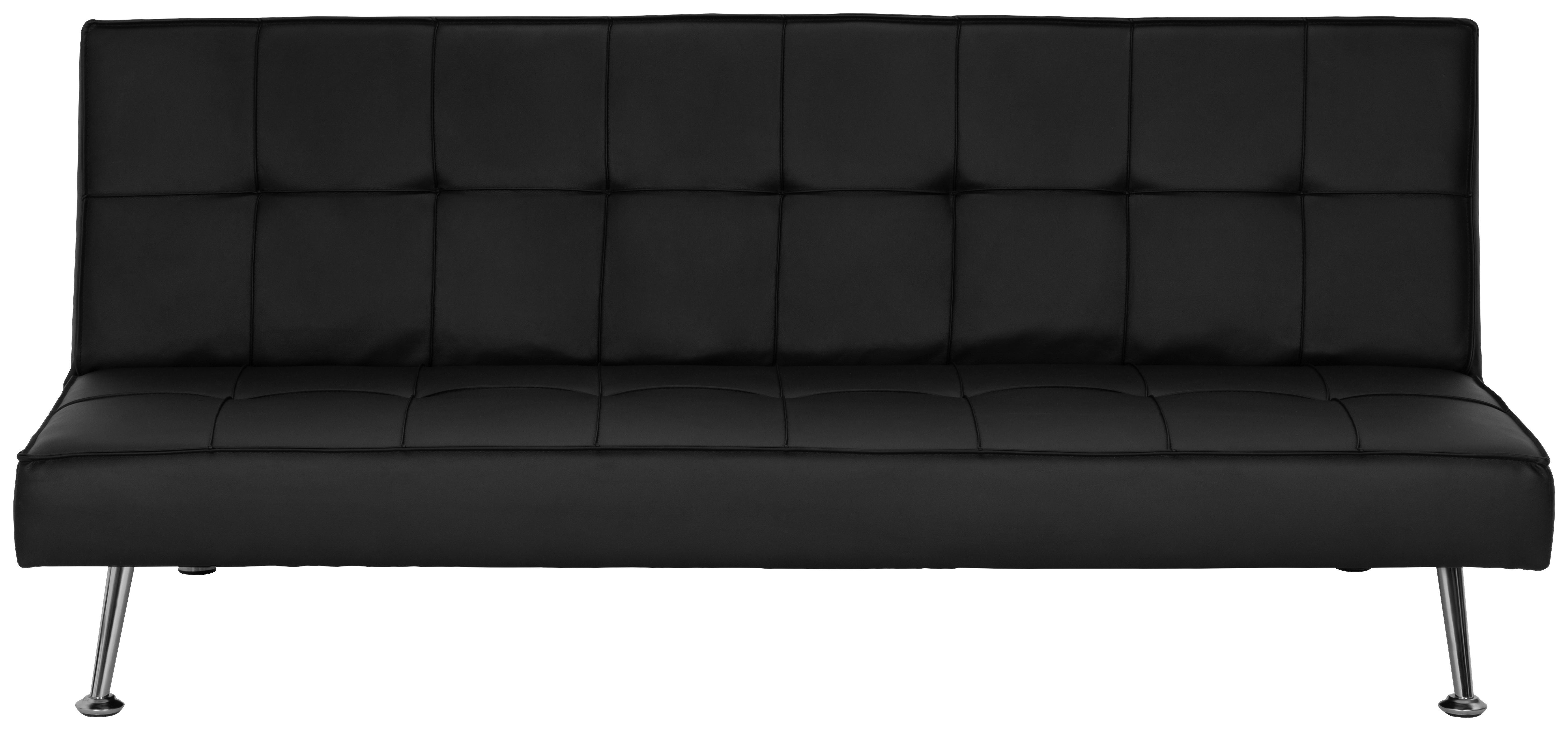 3-sitzer-sofa Mit Schlaffunktion Silva B:179cm - Silberfarben/Schwarz, Basics, Textil (179/74/91cm) - P & B