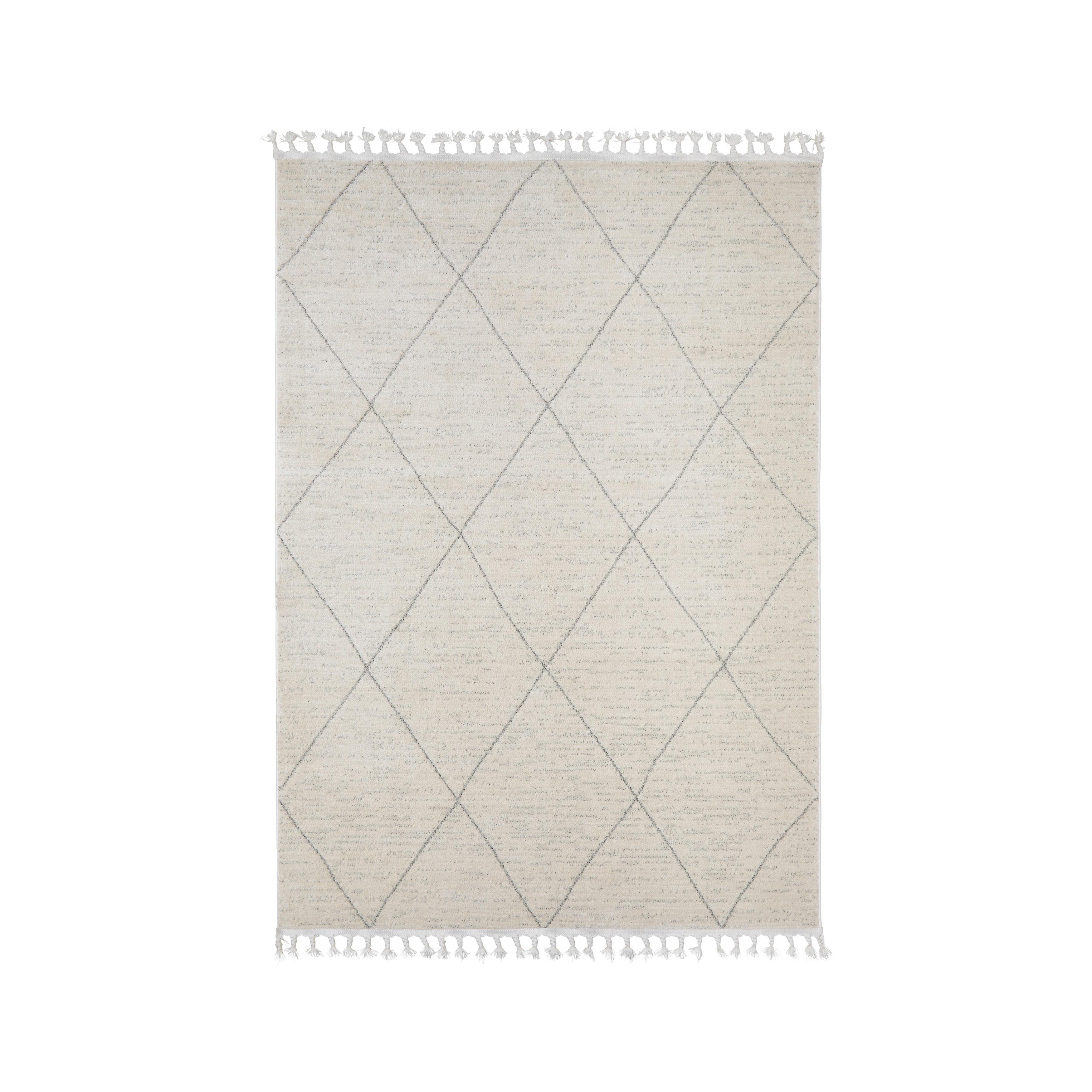 TKANÝ KOBEREC ADJER 2 - alabastrová/svetlosivá, Modern, textil (120/170cm) - Mömax