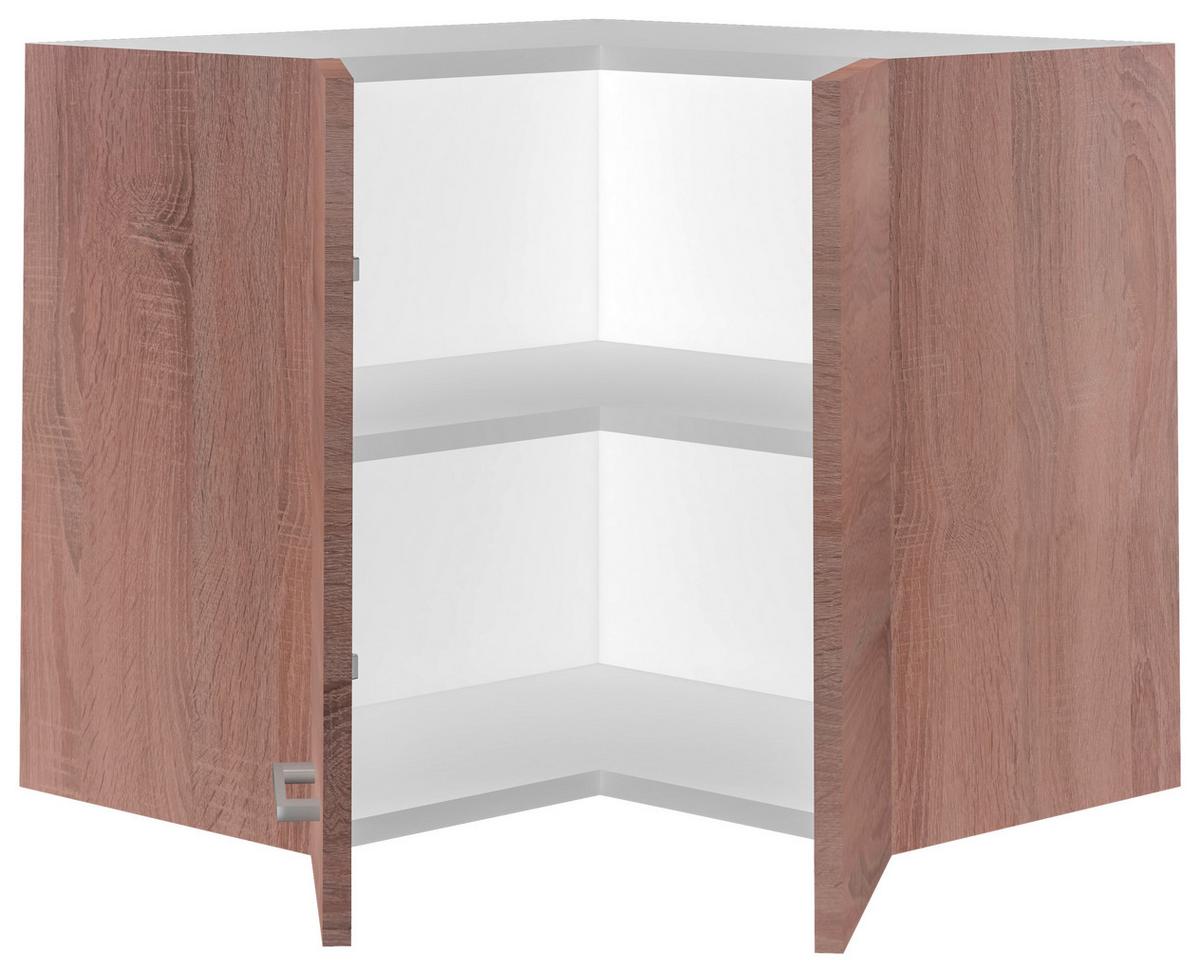 ROHOVÁ HORNÁ SKRINKA SAMOA  HE 60 - biela/dub sonoma, Konventionell, kompozitné drevo/plast (60/54,8/32cm)