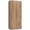 Drehtürenschrank 100 Cm Level, Eiche Dekor - Eichefarben, MODERN, Holzwerkstoff (100/236/58cm) - MID.YOU
