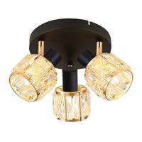 STRAHLER 98-30214 DUBAI - Roségold/Schwarz, KONVENTIONELL, Glas/Metall (36/36/16cm)