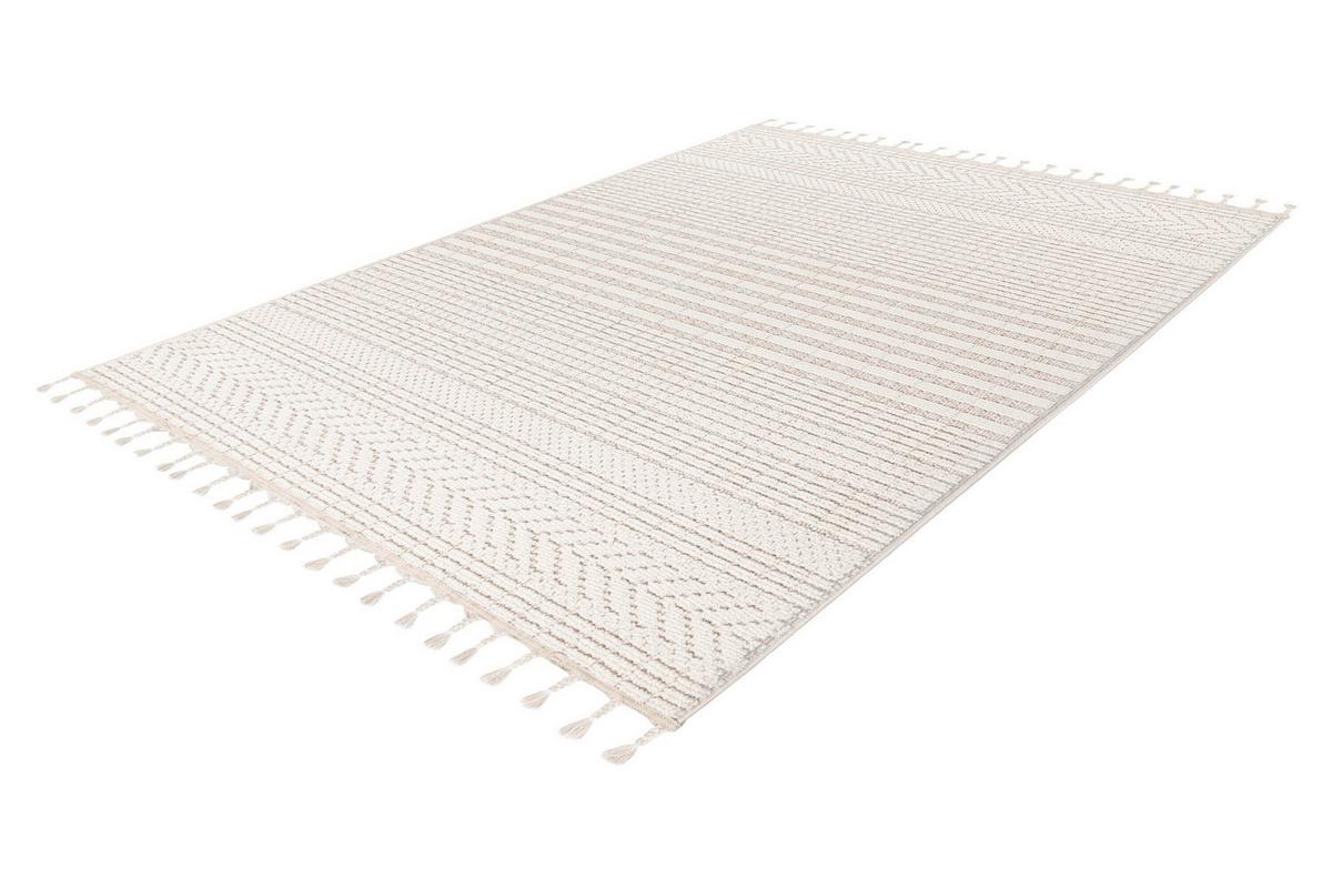 Flachwebteppich Elfenbein, Bxl: Ca. 160x230 Cm - Elfenbein, Basics, Textil (160/230cm) - Kayoom