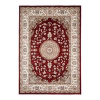 Orientalischer Webteppich Rot Naturfaser Donald 80x150 cm - Rot, Basics, Kunststoff (80/150cm) - James Wood