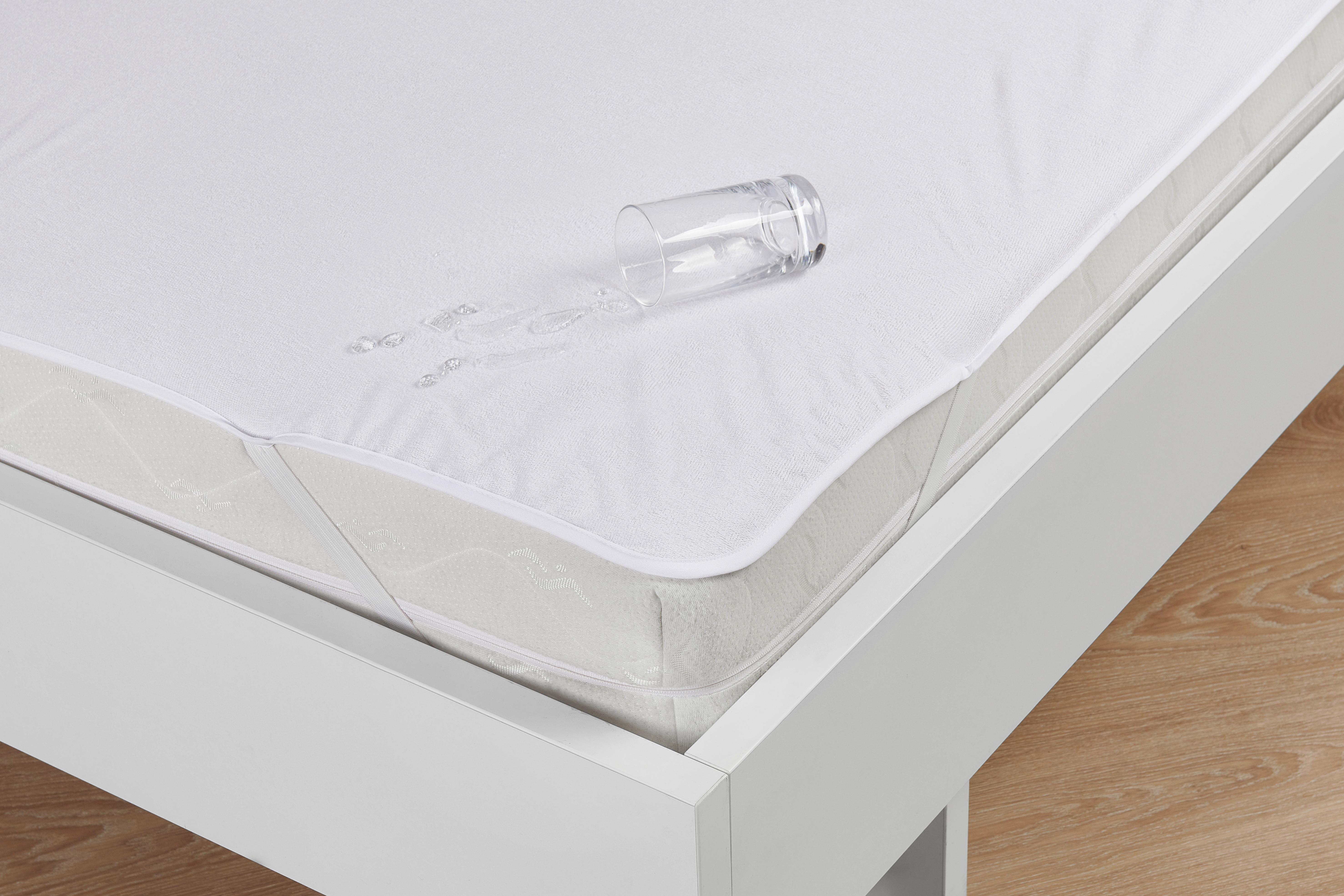 Matratzenschoner Frida - Weiß, KONVENTIONELL, Textil (90/200cm) - Primatex