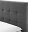 Posteľ Frederico 180x200cm - tmavosivá, Moderný, drevo/textil (215/189/112cm) - Bessagi Home Posteľ Frederico 180x200cm - tmavosivá, Moderný, drevo/textil (215/189/112cm) - Bessagi Home