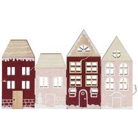 LED-DEKOLEUCHTE HOUSES - Pink/Rot, Basics, Holz (28,5/18/0,8cm) - James Wood