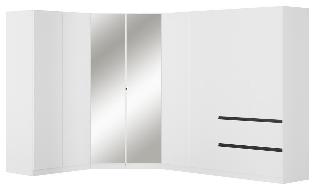 Eckkleiderschrank Costa Weiß B: 208 cm - Weiß, MODERN, Holzwerkstoff (208/197/298cm) - Rauch Möbel
