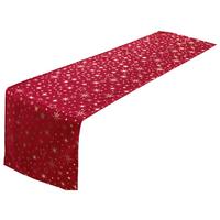 Tischläufer Alaska - Hellrot/Goldfarben, ROMANTIK / LANDHAUS, Textil (40/140cm) - James Wood