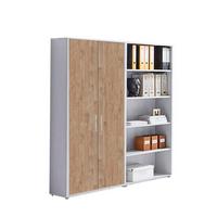 Aktenschrank Office Edition Grau/eiche Dekor B: 168,8cm - Eichefarben/Grau, MODERN, Holzwerkstoff (168,8/185,6/33cm) - MID.YOU