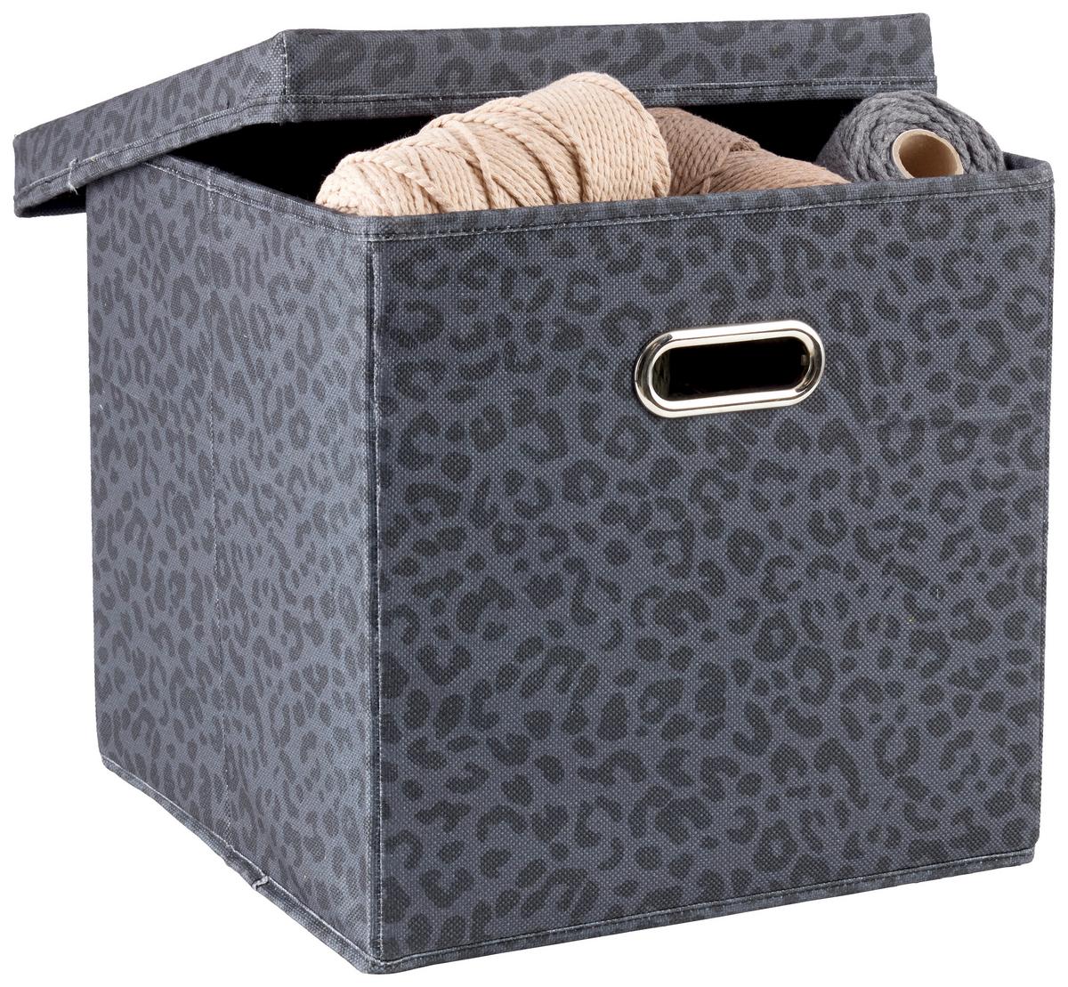 Skladací box ETHICAL CASHMERE - čierna, Romantik / Landhaus, kartón/kov (33/32/33cm) - Mömax