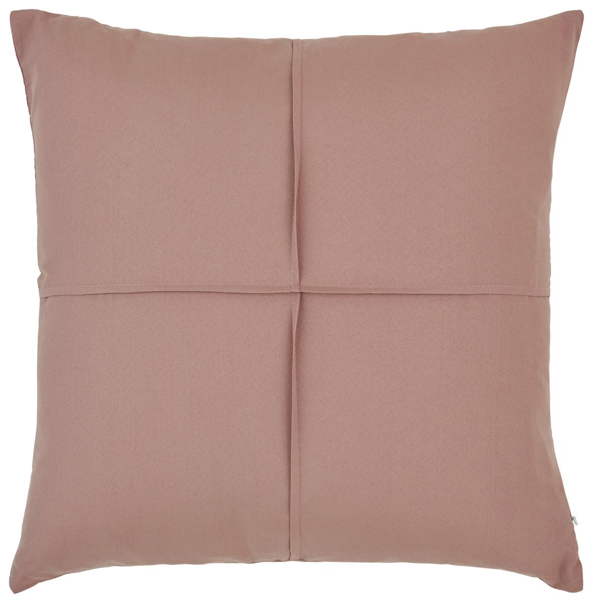 Zierkissen Natalia 45x45 Cm Polyester Rosa Mit Zipp - Rosa, MODERN, Textil (45/45cm) - Luca Bessoni