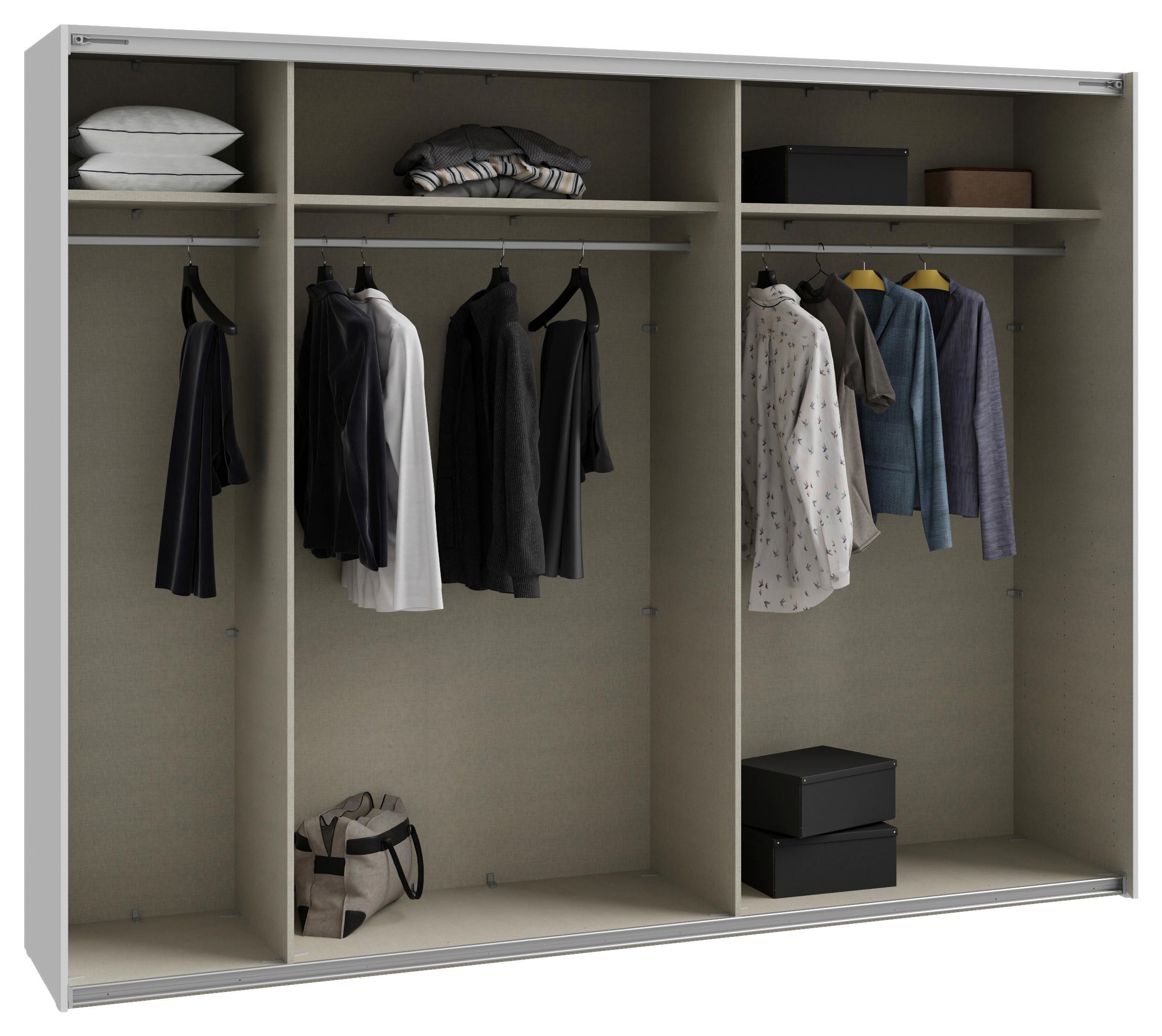 SKRIŇA S POSUVNÝMI DVERAMI NEKTARIUS - čierna/sivá, Modern, kov/kompozitné drevo (269,8/210,5/62,9cm)