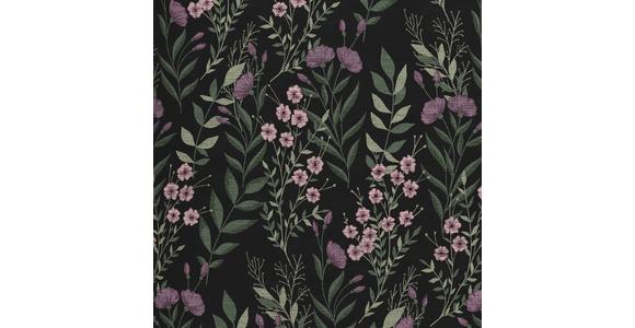 Satin Bettwäsche 140 X 200 Cm Olivia Anthrazit Blumen - Anthrazit, ROMANTIK / LANDHAUS, Textil (140/200cm) - James Wood