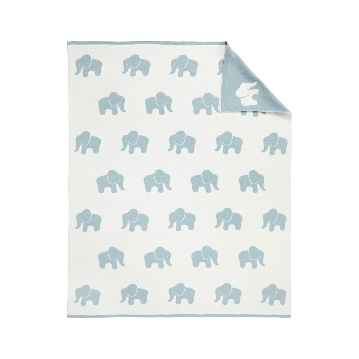 Dětská přikrývka ELLY modrá/bílá - bílá/modrá, Moderní, textil (80/100cm) - Bessagi Kids